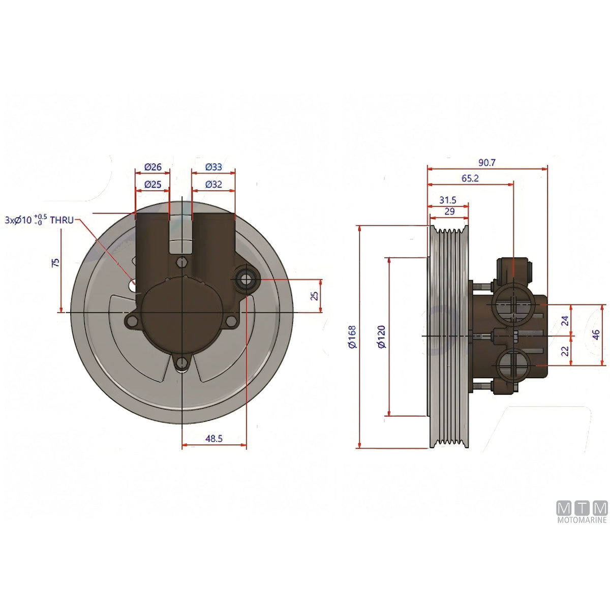 Johnson pompa raffreddamento F6B-9 — F6B-9