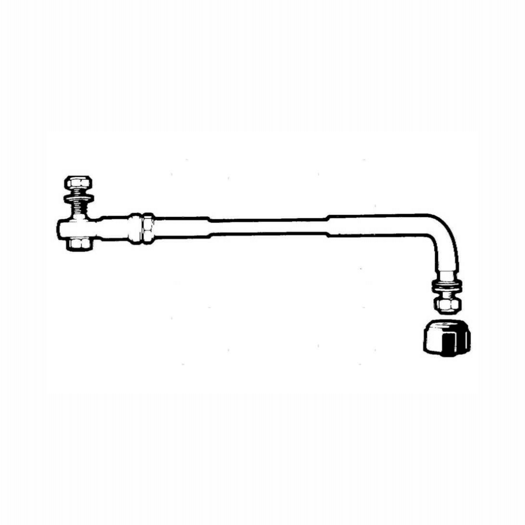 Barra rinvio sterzo motore Ultraflex A73SS in acciaio inox con raccordi e snodo ad L