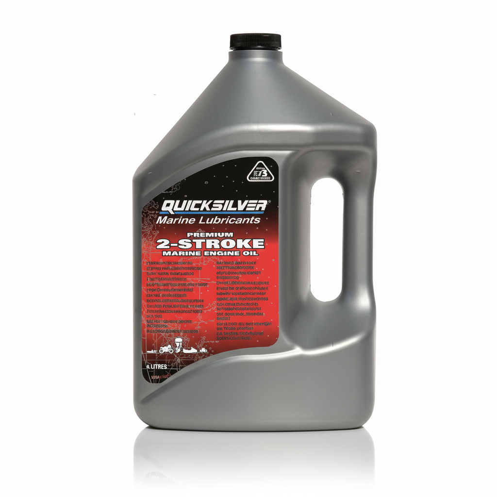 Olio miscela Quicksilver® Premium TC-W3 (NMMA certificato) per fuoribordo 2 tempi. Massima protezione, fluidificato per pronta omogeneizzazione e assenza di depositi. 4 LT.