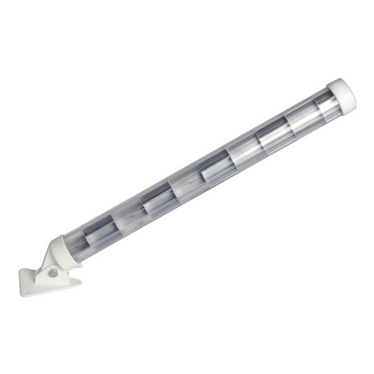Riflettore radar Supercompact cilindrico trasparente con supporto bianco abbattibile per sartia