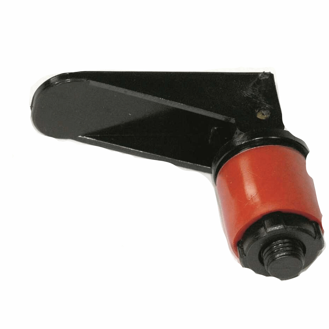 Tappo scarico a espansione regolabile Ø 22,7 mm nero con guarnizione rossa e vite di serraggio