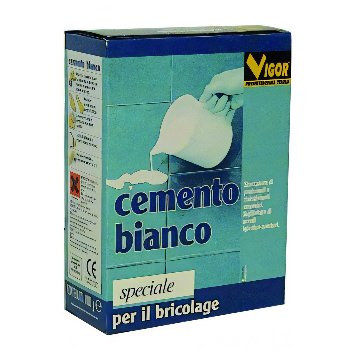 Cemento bianco Vigor in scatola da 1 kg