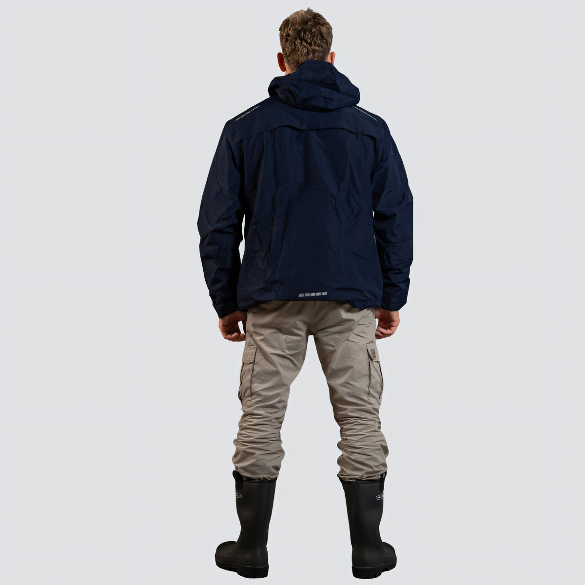 OCEAN® Outdoor High Performance, giacca impermeabile in poliestere riciclato con membrana TPU, colore blu navy