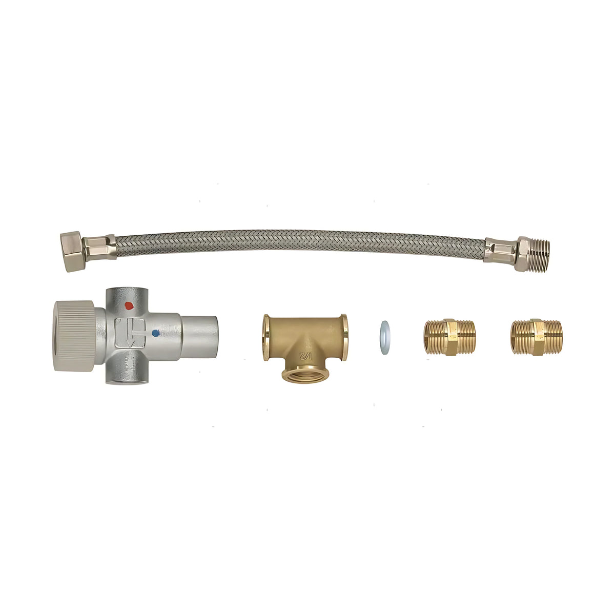 Kit premiscelatore Quick Nautic Boiler con valvola termostatica e raccordi