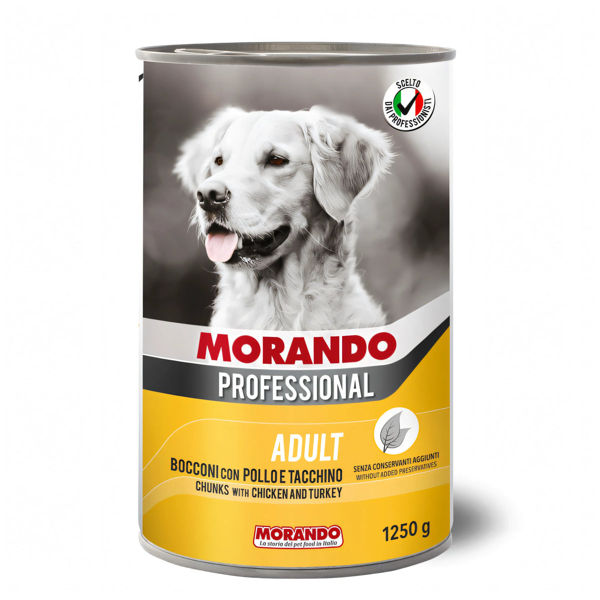 Bocconi Morando Professional per cani adulti, lattina 1250 g, pollo e tacchino