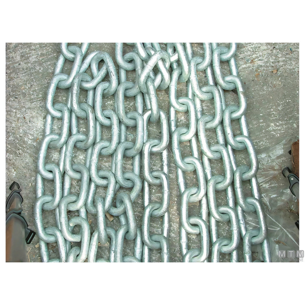 Catena lunga genovese zincata a caldo G30, bobina da 50 metri — Ø 6 mm — 50 m