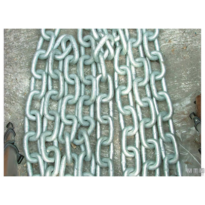 Catena lunga genovese zincata a caldo G30, bobina da 50 metri — Ø 6 mm — 50 m