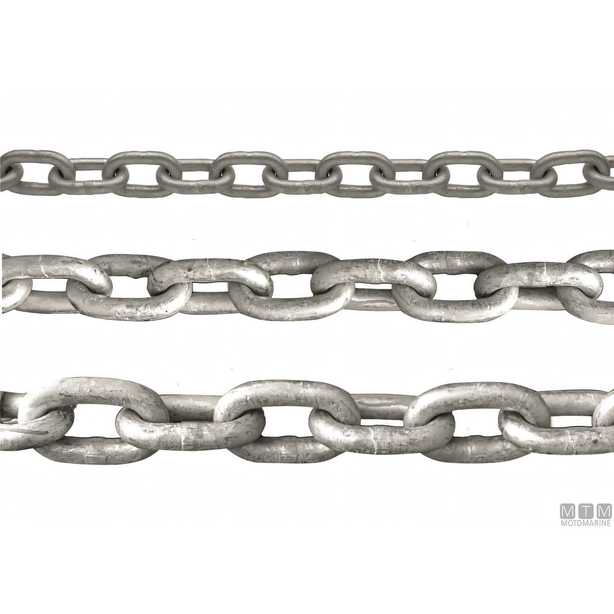 Catena lunga genovese zincata a caldo G30, bobina da 50 metri — Ø 6 mm — 50 m