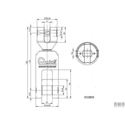 Giunto Ancora Girevole Olympic in Acciaio Inox 316 — Ø 8 mm