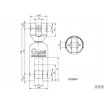 Giunto Ancora Girevole Olympic in Acciaio Inox 316 — Ø 8 mm