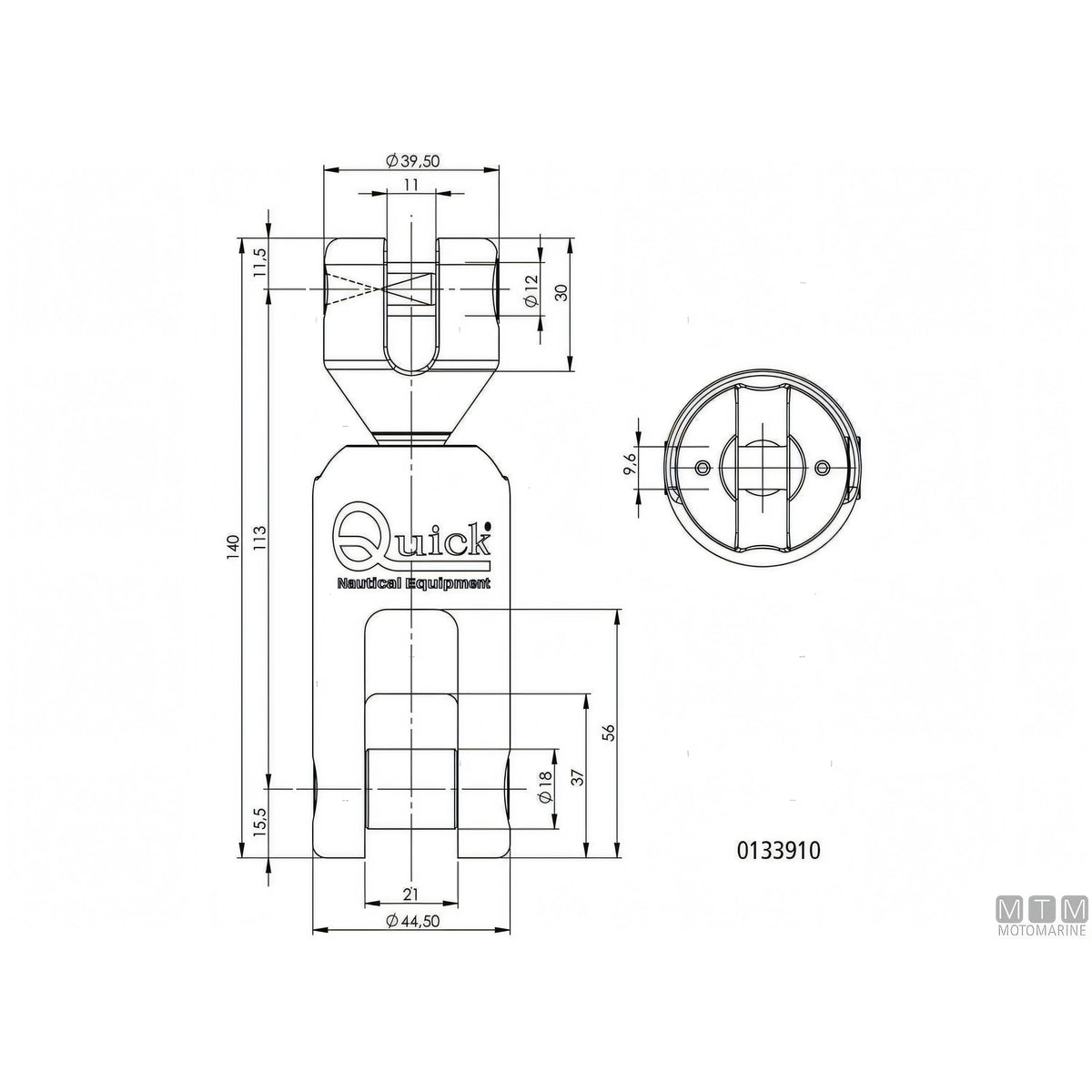 Quick Giunto Ancora Girevole Olympic Acciaio Inox 316 — vista 4