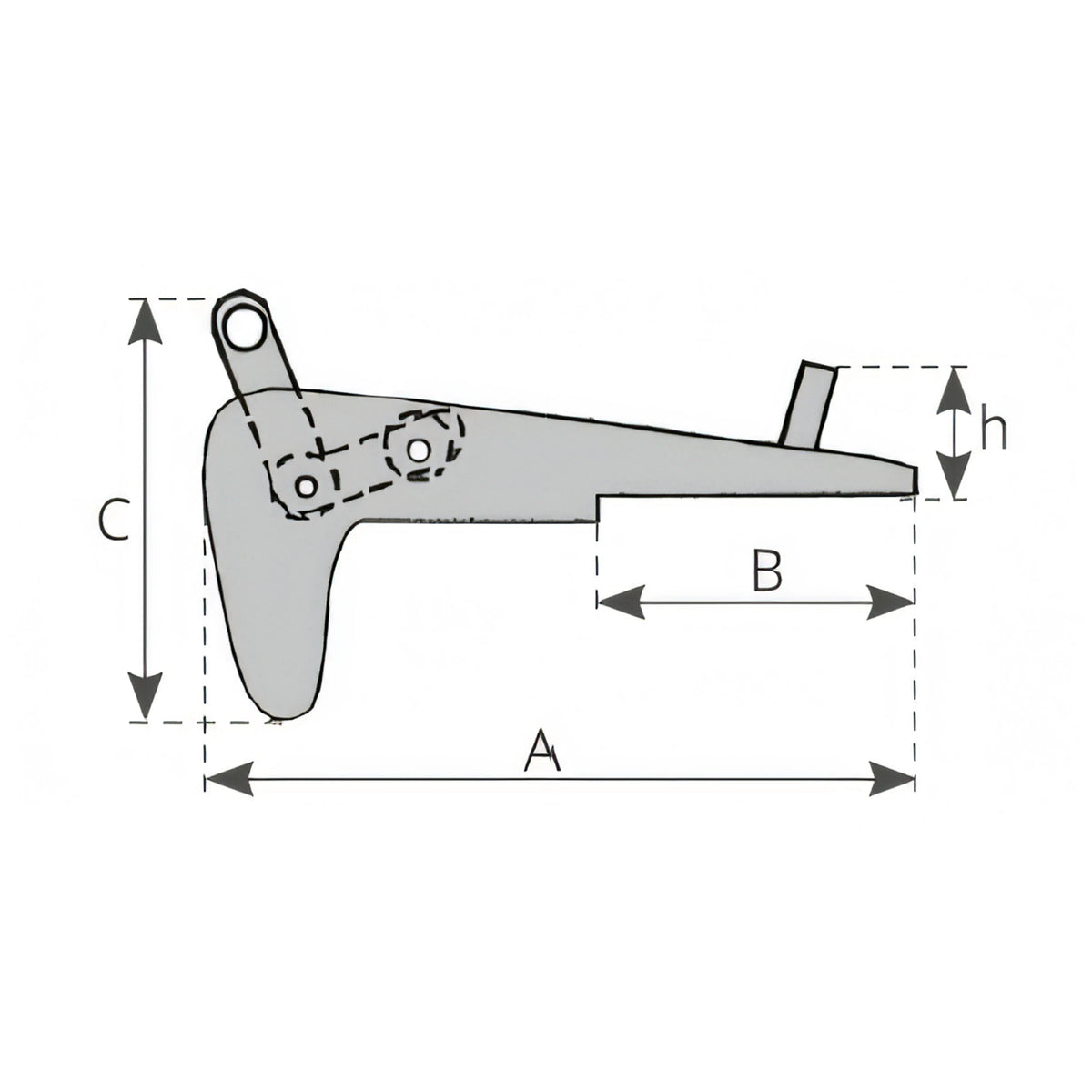 Musone Safe 390 mm, disegno tecnico