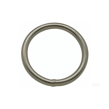 Anello circolare inox AISI 316 argento opaco Ø 4x30 mm per uso nautico