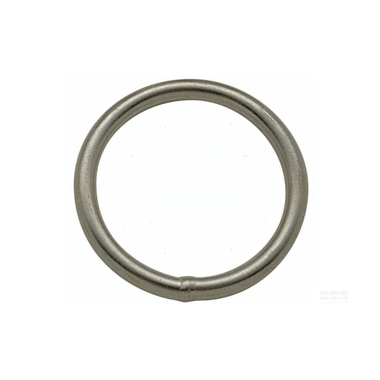 Anello circolare inox AISI 316 argento opaco Ø 4x30 mm per uso nautico
