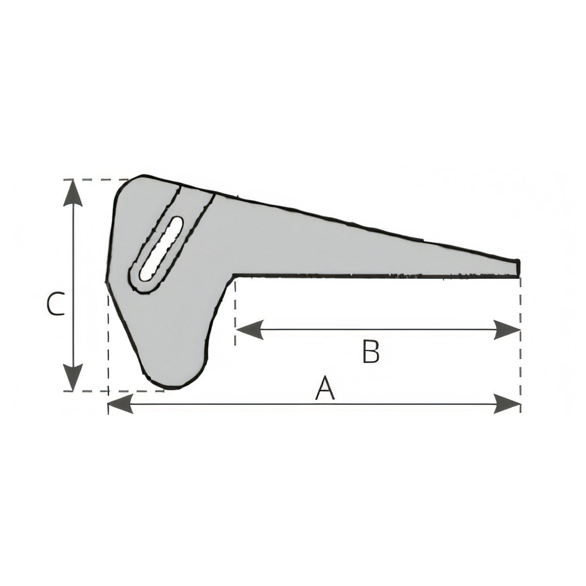 Musone inox per Bruce e Force, disegno tecnico
