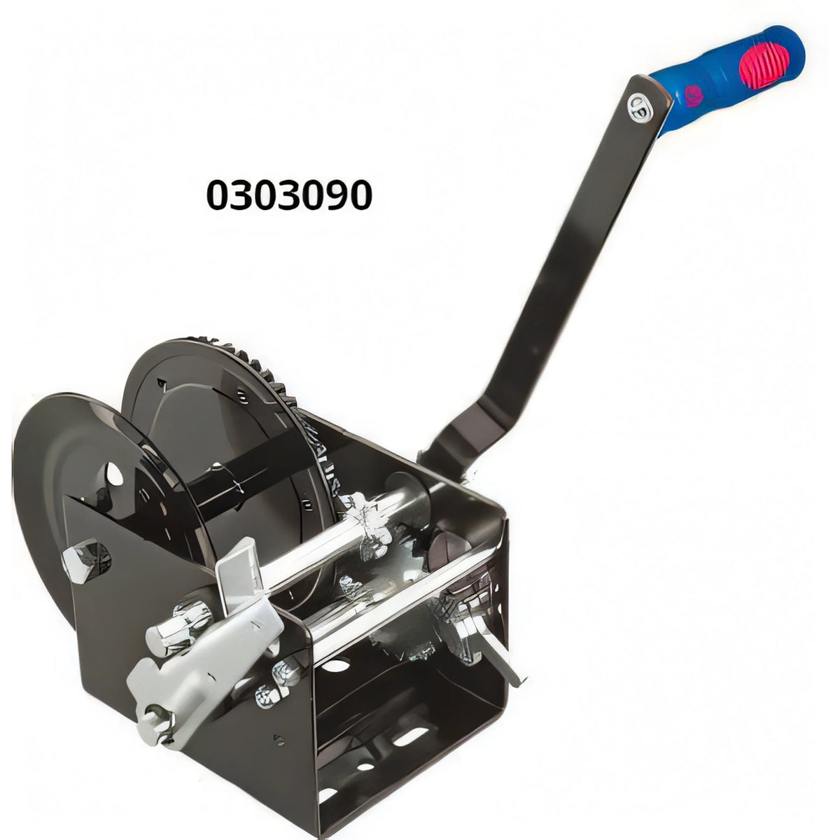 Argano manuale, disegno tecnico con quote