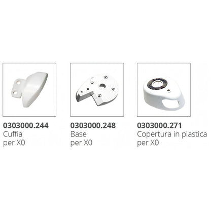 Verricello Lofrans X0, disegno tecnico con dimensioni