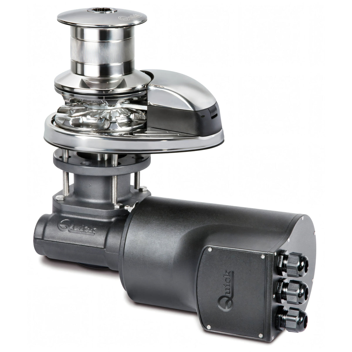 Verricello salpancora Quick DP2 con campana in acciaio inox AISI 316