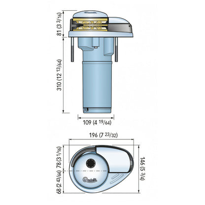Verricello Quick DP2L 770, disegno tecnico