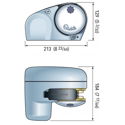Verricello Quick Genius GP2 FF, disegno tecnico