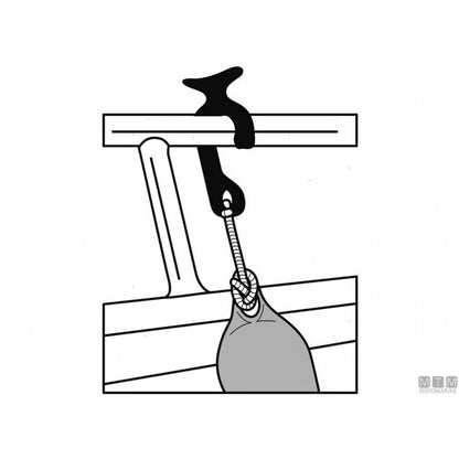 Gancio Porta-Parabordi per Battagliola in Plastica StanFender - 2 pz. — Default Title