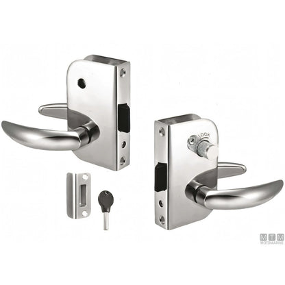 Serratura Privacy Door in Acciaio Inox AISI316 con chiavi Motomarine — Mano Sinistra