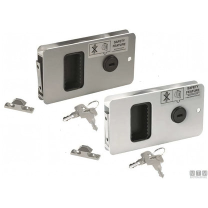 Southco Serratura a Filo Mobella Flush-Entry in Alluminio Anodizzato — Satinata