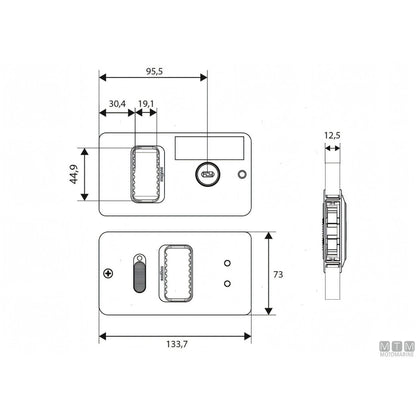 Southco Serratura a Filo Mobella Flush-Entry in Alluminio Anodizzato — Satinata