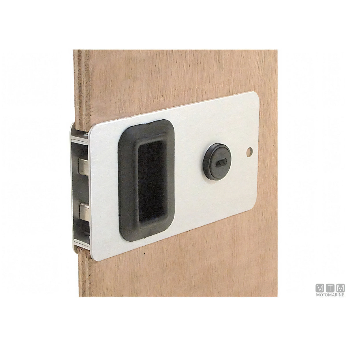 Southco Serratura a Filo Mobella Flush-Entry in Alluminio Anodizzato — Bianca