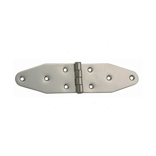 Cerniera a farfalla wing in acciaio inox satinato 40x90 mm con 8 fori