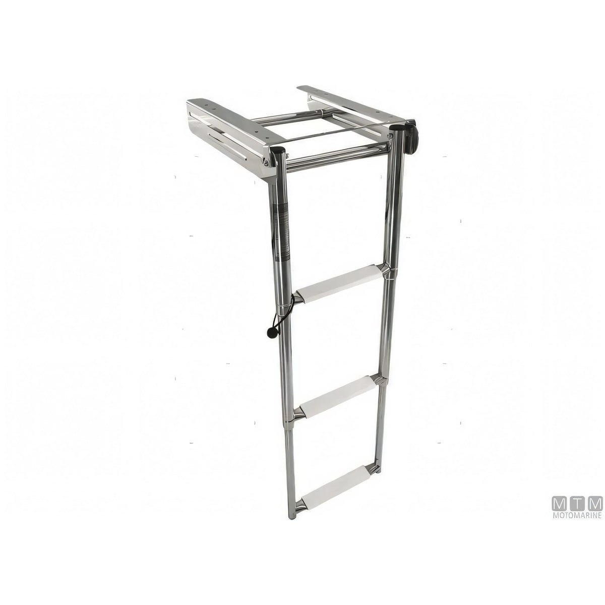 Motomarine scaletta telescopica sotto plancia acciaio inox — 3 gradini