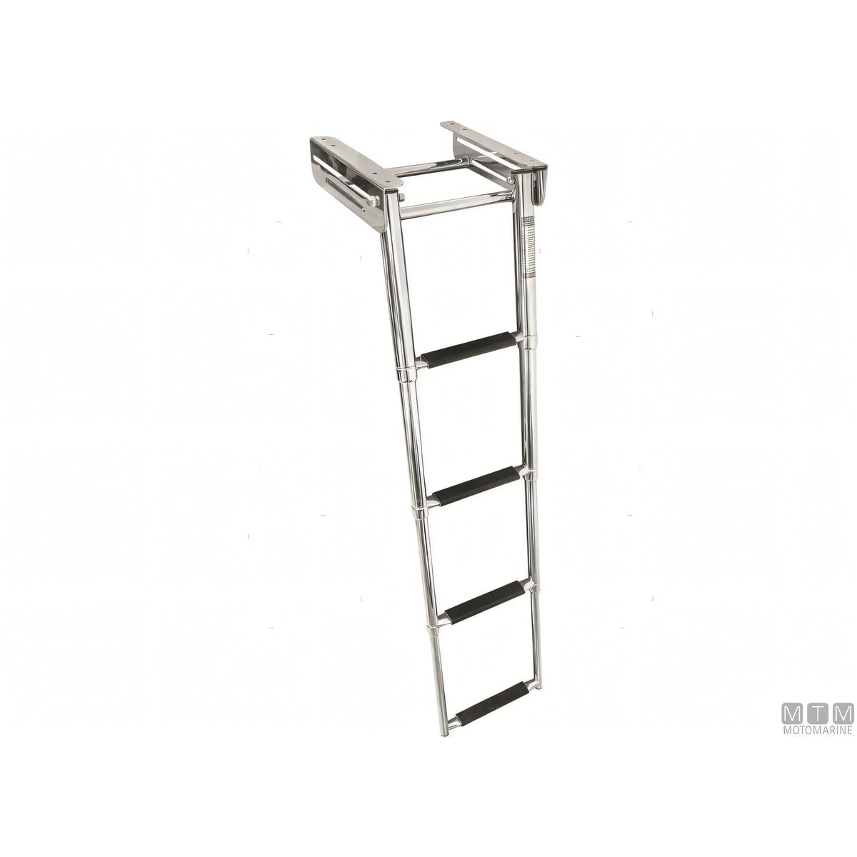 Motomarine scaletta telescopica sotto plancia acciaio inox — 4 gradini