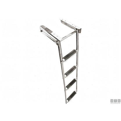 Motomarine scaletta telescopica Comfort Wide Step acciaio inox — 4 gradini