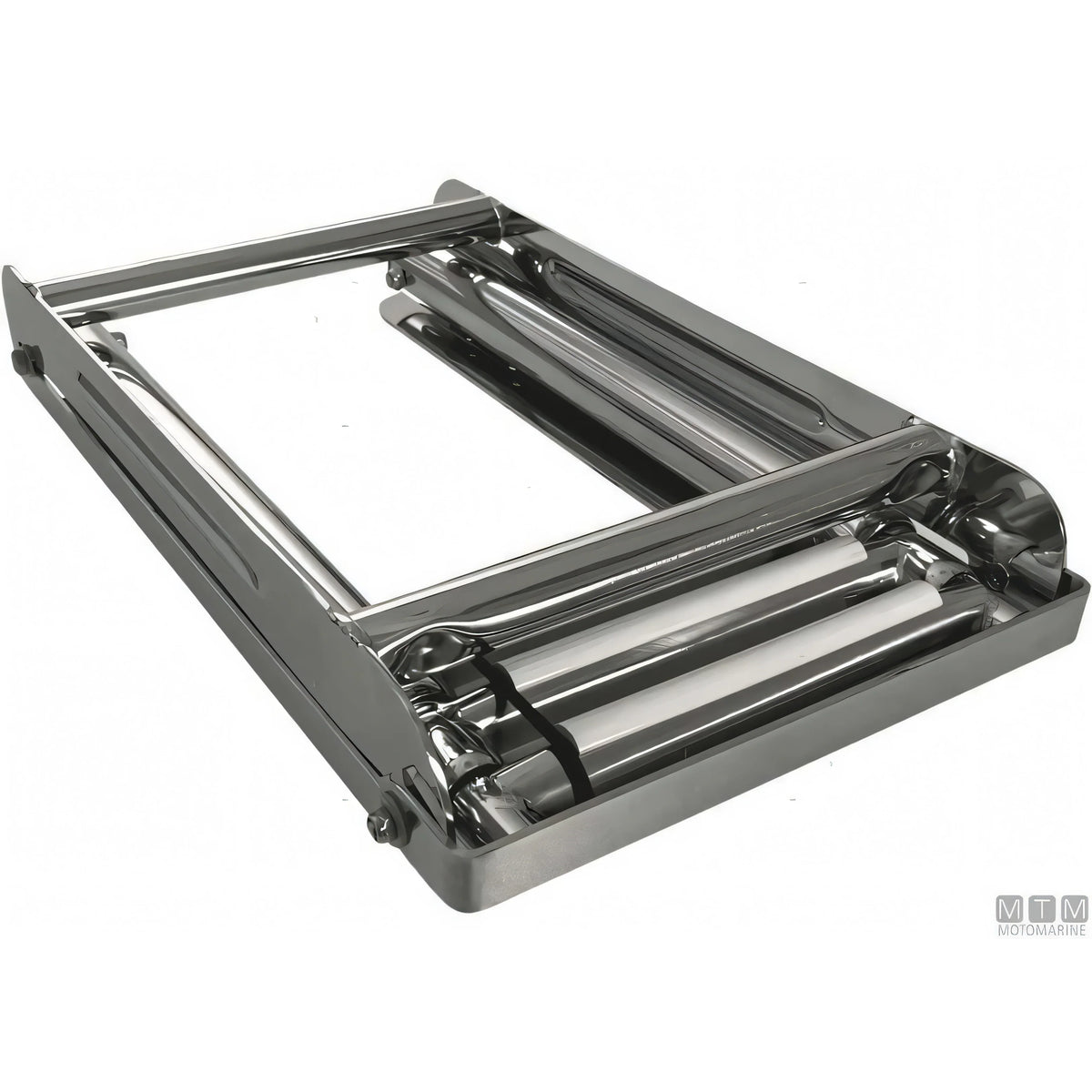 Motomarine scaletta telescopica slim acciaio inox — 3 gradini