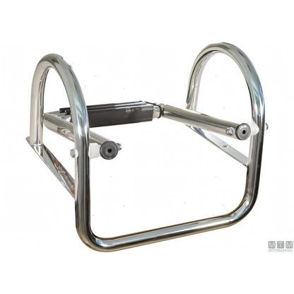Motomarine scaletta telescopica con passamano in acciaio inox — 3 gradini
