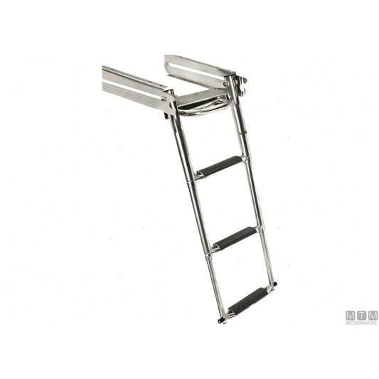 MTM scaletta telescopica acciaio inox — 3 gradini