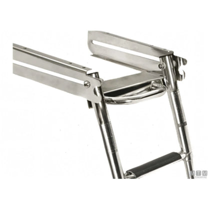 Motomarine scaletta telescopica acciaio inox — 3 gradini