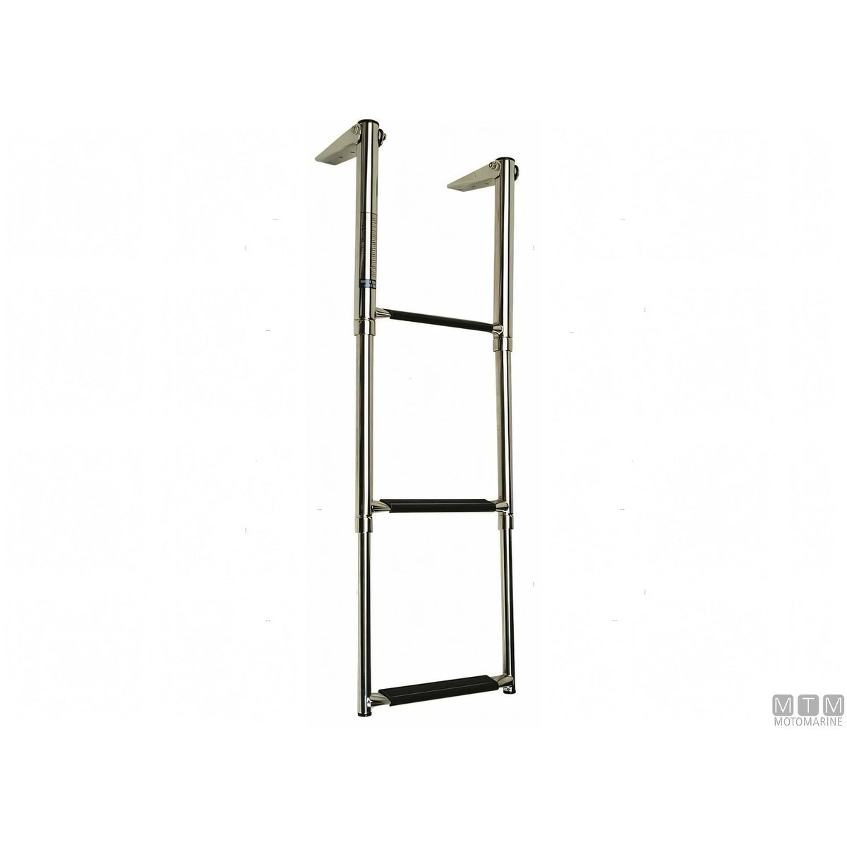 Motomarine Scaletta Telescopica Ribaltabile Acciaio Inox — 3 gradini