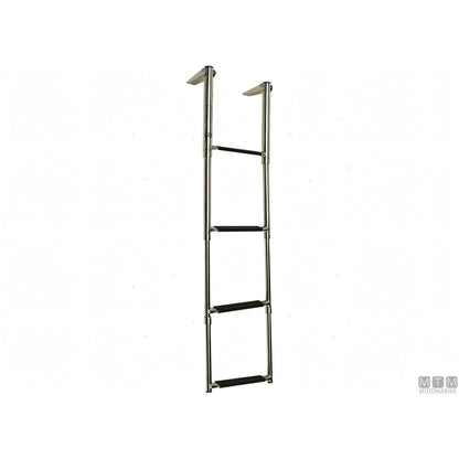 Motomarine Scaletta Telescopica Ribaltabile Acciaio Inox — 4 gradini