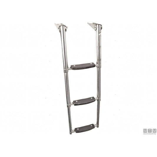 MTM scaletta telescopica per plancetta in acciaio inox — 3 gradini