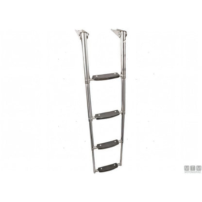 Motomarine scaletta telescopica per plancetta in acciaio inox — 4 gradini