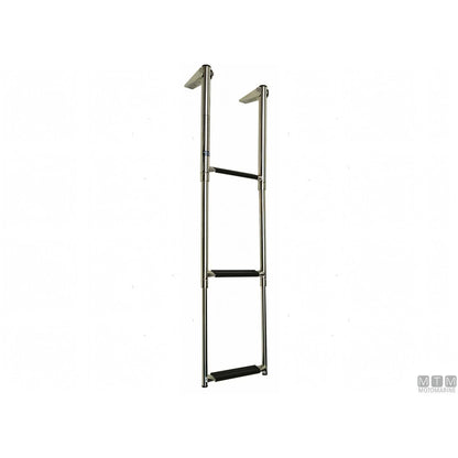 Motomarine scaletta telescopica slim acciaio inox — 3 gradini