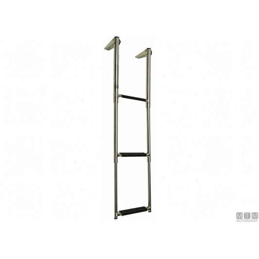 Motomarine scaletta telescopica slim acciaio inox — 3 gradini