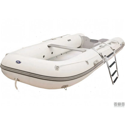 Motomarine scaletta telescopica per gommoni in acciaio inox — 3 gradini