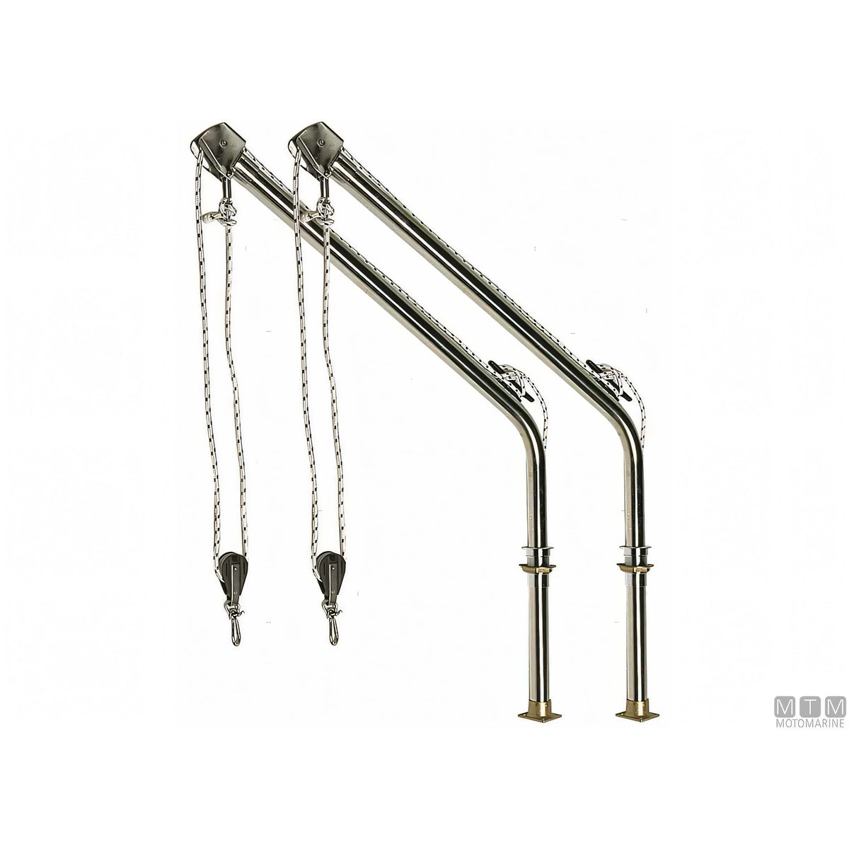 Motomarine coppia gruette thru deck acciaio inox 316 — Ø 40 mm