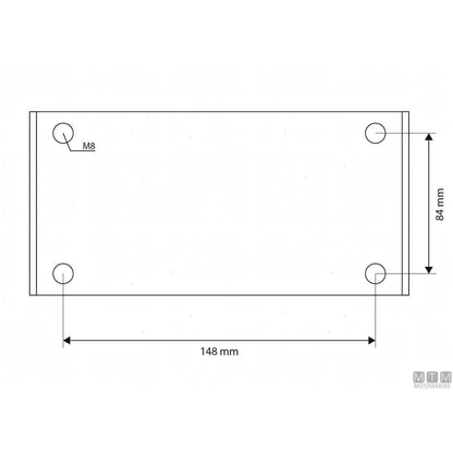Motomarine coppia gruette on base acciaio inox 316 — Ø 42 mm