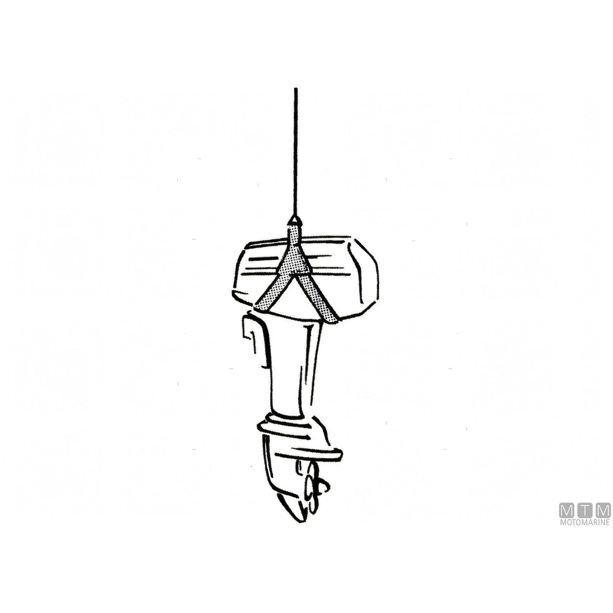 Motomarine Gruetta Motor Lift Acciaio Inox 316 — Imbragatura