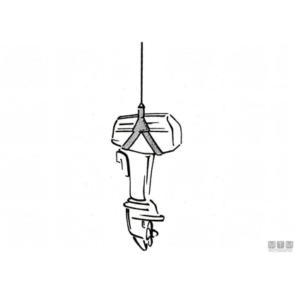 Motomarine Gruetta Motor Lift Acciaio Inox 316 — Imbragatura