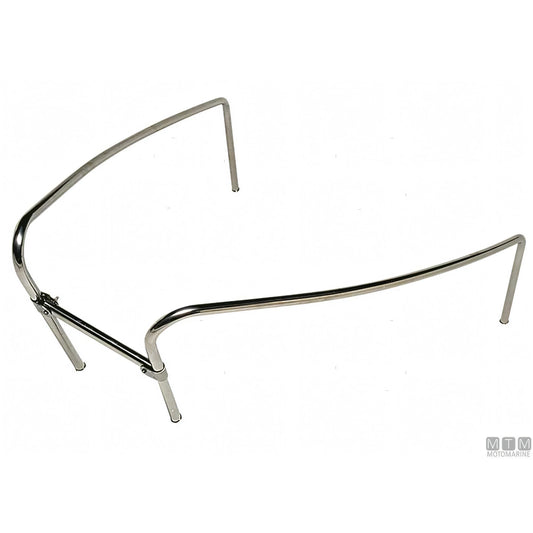 Motomarine pulpito di prua open con traversino in acciaio inox 316 — H 45 cm