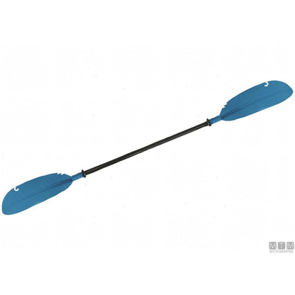 Pagaia divisibile Motomarine per kayak 220 cm blu, tubo in alluminio anodizzato e pale in plastica rinforzata